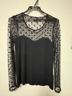 SLY ドット柄 シアー 長袖 トップスのサムネイル