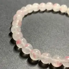 高品質ロードナイトシリカ 桜水晶 6mm 天然石ブレスレット