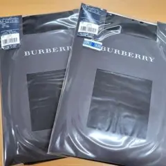 【２点セット】BURBERRY バーバリー ストッキング M ～ L ブラック