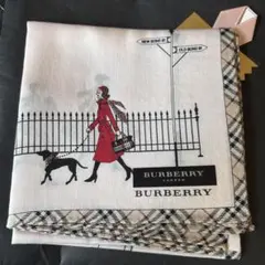 BURBERRY イラストデザイン ハンカチ