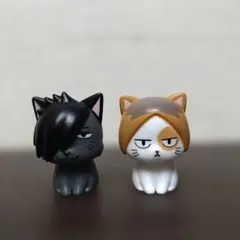 ハイキュー アニマル ミニ ソフビ ケンマネコ クロオネコ 研磨 黒尾
