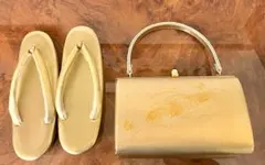 【美品】和装用バッグと厚底草履セット