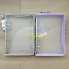 【新品】ダイソー 6リングファイル バインダー A5 シール帳 2個セット ①