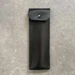 黒のレザー ペンケース