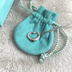 【美品・磨き済】ティファニー オープンハートミニ　SV925