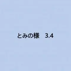 とみの様　専用　3.4