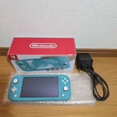 未使用に近い Switch Lite 完品 新品時画面フィルム貼付け ブルー