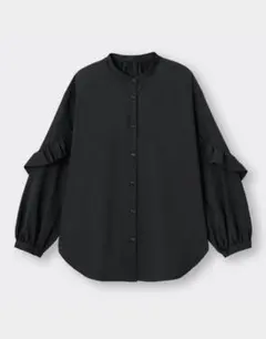 【美品】GU ラッフルスリーブブラウス M