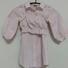 petit main 長袖シャツ・ブラウス 90cm ピンク