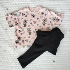 しまむら evercloset ミニー Tシャツ 半袖 スカート 付き レギンス