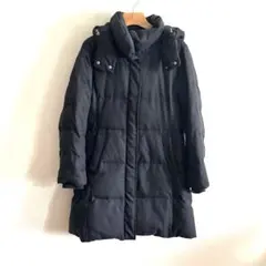 GLOBAL WORK ダウンコート L チャコール フード取外し可