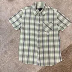 DIESEL 半袖シャツ M グリーン系 チェック柄