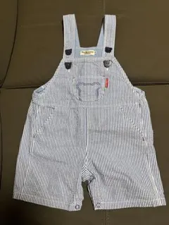 美品　ホットビスケッツ　オーバーオール　ストライプ　90 ミキハウス