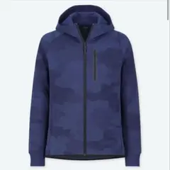 UNIQLO ドライストレッチスウェットパーカー カモフラージュ　【S】 ブルー