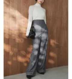 SNIDEL ハイウエストワイドパンツ