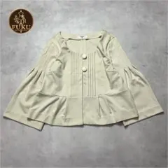 Natural Beauty Basic ノーカラージャケット ベージュ Mのサムネイル
