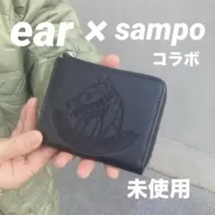 新品】ear イアパピヨネ ×sampo コラボ ホース柄 L字ファスナー 財布のサムネイル