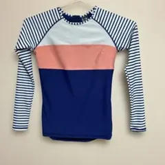 ROXY ラッシュガード 長袖 ボーダーレディースL