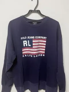 Ralph Lauren ネイビー トレーナー　星条旗　スウェット