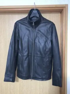 羊革 レザージャケット ブラックのサムネイル