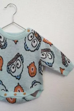 バースデイ futafuta ハンギョドン ニットロンパース