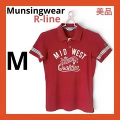（美品）Munsingwear マンシング　ゴルフ 半袖ポロシャツ レッド Mのサムネイル