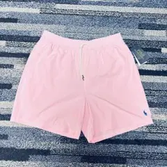 新品タグ付き　POLO RALPH LAUREN ハーフパンツ ピンク　Mのサムネイル