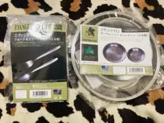 未開封 EVANGELION×LOGOS サークルトレー2枚 フォーク＆スプーン