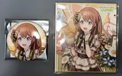 プロセカ 花里みのり グリッター缶バッジ ミニ色紙 バースデーグッズ