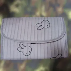 MIFFY 母子手帳ケース キルティング グレーのサムネイル