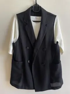 CHIEKO+ round back zip vest ベスト・ジレ - メルカリ