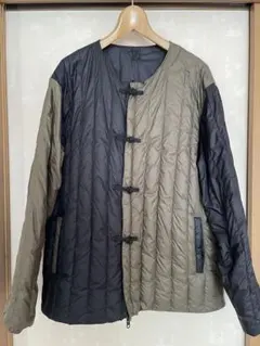 TAION チャイナボタン リバーシブル ダウンジャケット XL 極美品 軽量