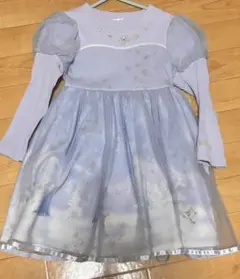 お値下げ中 メゾピアノ アナと雪の女王 ワンピース 120 エルサ