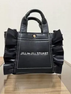 JILL by JILLSTUART フリルトートミニ フェイクレザー ブラック