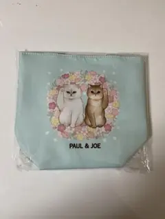 PAUL & JOE 猫イラスト トートバッグ 水色