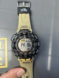 海・川に】20気圧防水 サファイア＆カーボン プロトレック PRW-S3500