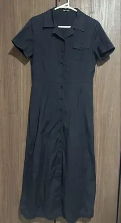 COMME CA DU MODE シャツワンピース ブラック M
