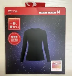 UNIQLO 超極暖ヒートテック クルーネックT 長袖 M ブラック WOMEN