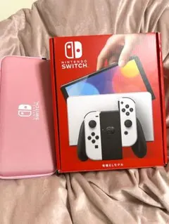 Nintendo Switch 有機ELモデル　ホワイト　ケース付き