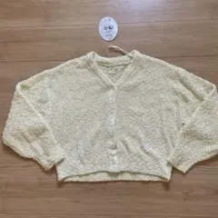 新品　カーディガン　レディース　しまむら　yuririn Ｓ　ニット　イエロー