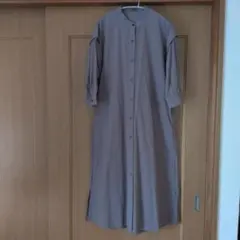グローバルワーク　グレーシャツワンピースのサムネイル