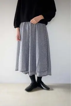 ツハルバイサマンサモスモス✿リネン裾シフォンフリルパンツ - メルカリ