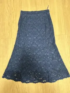UNIQLO ネイビー レース マーメイドスカート