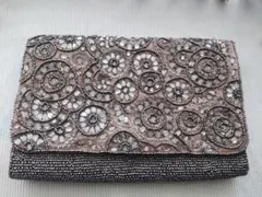 ビーズ刺繍パーティーバッグ