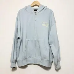 ラブトキシック 160 裏起毛 ジップパーカー サックス