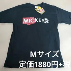 ミッキーマウス Tシャツ 黒 半袖 ディズニー　90周年