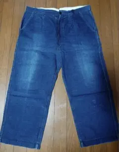30〜40sインディゴリネン　パンツ　フレンチ　french vintageのサムネイル