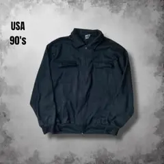 90s Haband スイングトップ ショートブルゾン 裏フリース 短丈 USA