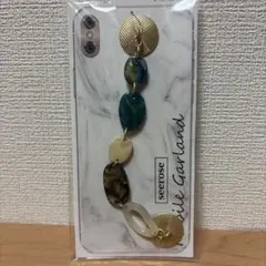 スマホ用 ハンドストラップ モバイルガーランド ／ スカーフ＆チェーン 落下防止