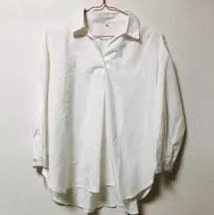 ホワイト 長袖シャツ Mサイズ
